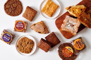 An assortment of Zingerman's pastries, including brownies, cookies, and scones.