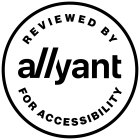 Reviewed by Allyant for Accessibility Badge_White