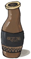 Bottle of Angelina drinking chocolate