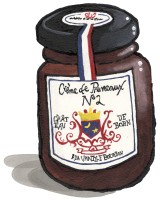 Jar of vanilla prune cream