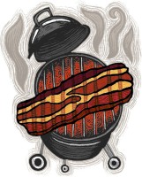 Burgers' steak bacon