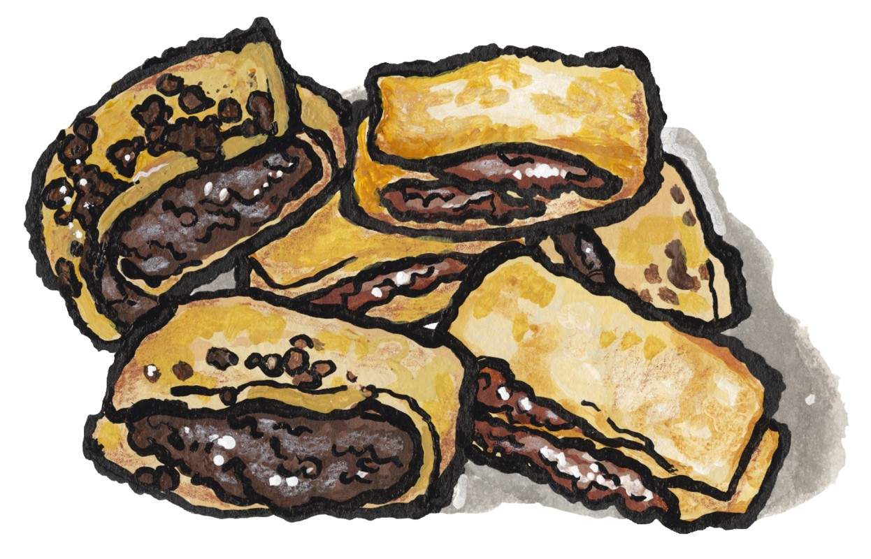 Chocolate and Raspberry Rugelach Cookies Gift Box for sale. Buy online