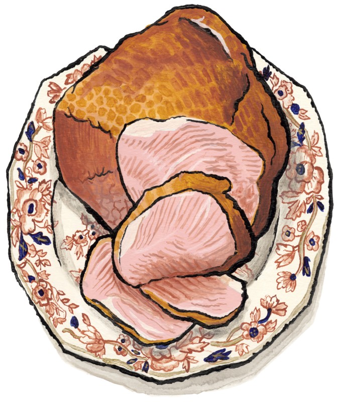 Peach Smoked Heritage Ham for Buy online at Zingerman's Mail
