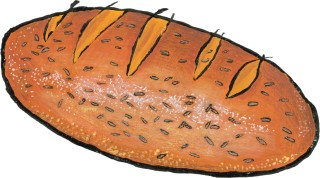 Loaf of caraway rye bread