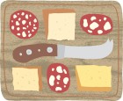 Spring Sale 4 Cured Meats & Cheeses plus Bread Custom Gift Box