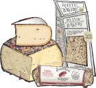 3 Cured Meats & Cheeses plus Crackers Customizable Gift Box