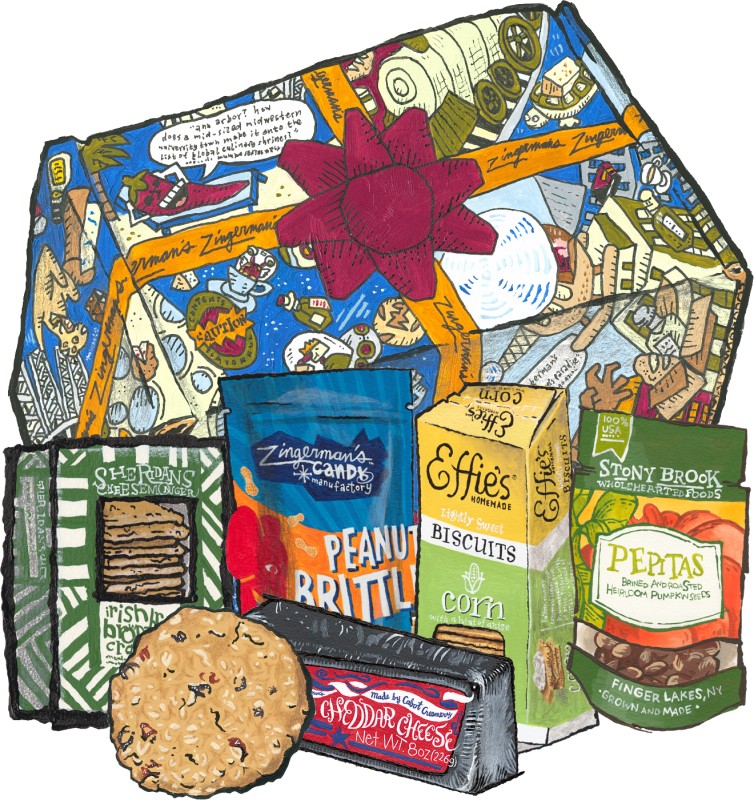Customizable 6 Vegetarian Snack Gift Box for sale. Buy online at
